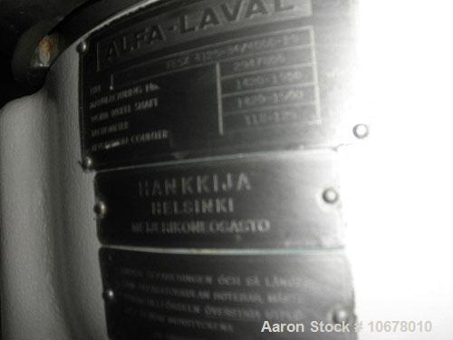 Used Alfa Laval Nozzle Disc Centrifuge, Model FESX412S-34/4000-29