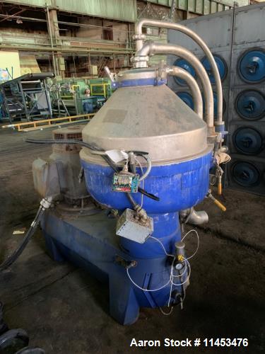 Alfa Laval SPQX-512-S-31CG-60 Nozzle Disc Centrifuge. Used.