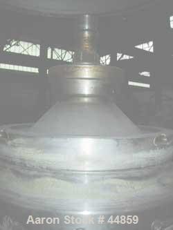 Used- Alfa Laval SPQX-512S-31CG-60 Nozzle Centrifuge. 60 HP motor 3/60/460, belt driven, upper piping, base and sub-base. Ma...