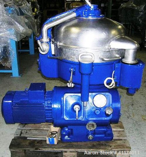 Used Stainless Steel Alfa Laval Three Phase Nozzle Separator, SVSX 210B-74 