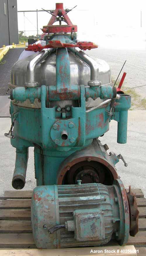 Used Delaval Nozzle Disc Centrifuge, Model SVSX-210-75B