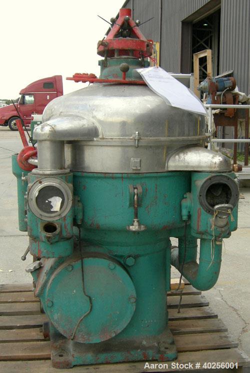 Used Delaval Nozzle Disc Centrifuge, Model SVSX-210-75B