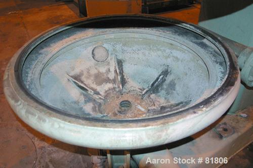 USED: Dorr Oliver Merco Nozzle Disc Centrifuge, Model B-30, 317 stainless steel rotor assembly.Max bowl speed 2550 rpm, bronze housing, base with hoist, 125 hp, 3/60/460 volt, drive motor, electric s...