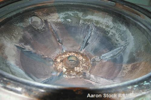 USED: Dorr Oliver Merco B-30 Nozzle Disc Centrifuge. 317 stainless steel rotor assembly, max bowl speed 2550 rpm, bronze housing, base with hoist, 125 hp, 460/3/60 drive motor, electric spindle oiler...