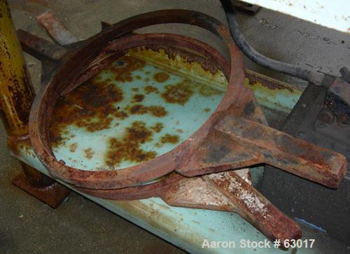 Used Dorr Oliver CSU-14 Nozzle Disc Centrifuge. 316 Stainless steel construction, maximum bowl speed 6100 rpm, skimmer assembly. Driven by a 25 hp, 3/50/400 volt, 2955 rpm motor. Unitized on a carbon...