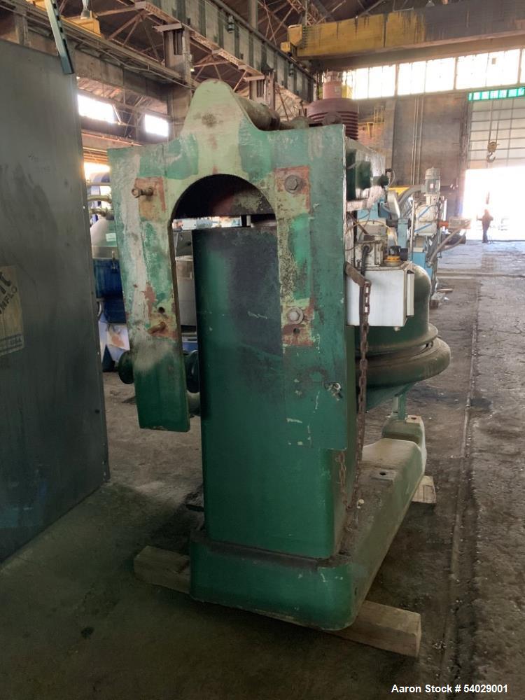 Used Dorr-Oliver H-30 Merco Nozzle Centrifuge – 316SS, 3300 RPM, 100–500 GPM, 125 HP, With Rotary Strainer
