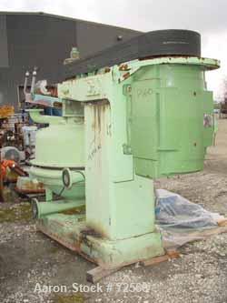 USED: Dorr Oliver/Merco BH-30 nozzle disc centrifuge. Max bowl speed 3300 rpm, stainless steel rotor assembly, bronze housing, spindle bearing assembly, stand and hoist frame, 150 hp drive motor 460/...