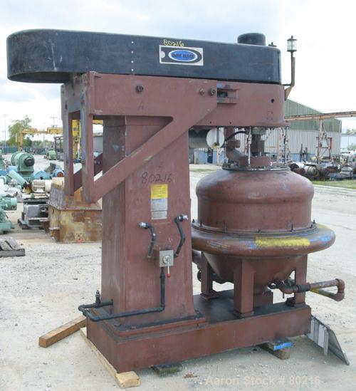 USED: Dorr Oliver Merco BH-36 nozzle disc centrifuge. Ferralium 225 rotor assembly, bronze housing. Driven by a 150 hp, 3/60/460 volt, 1760 rpm motor, 2600 rpm bowl speed. Includes control panel, bas...