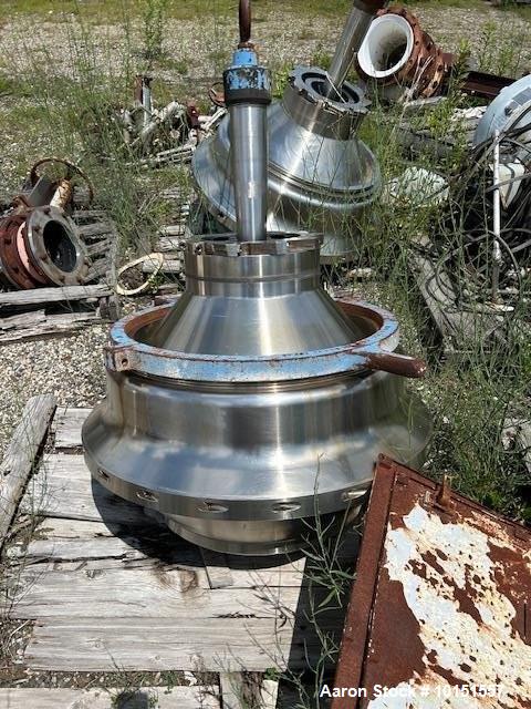 Used Dorr-Oliver Stainless Steel Disc Nozzle Centrifuge, Model PCH30. 71,019 kg/hr max. flow rate; 2,750 RPM max. bowl speed; 341 psi @ 430°F max. working pressure; 316 stainless steel casing; 317L s...
