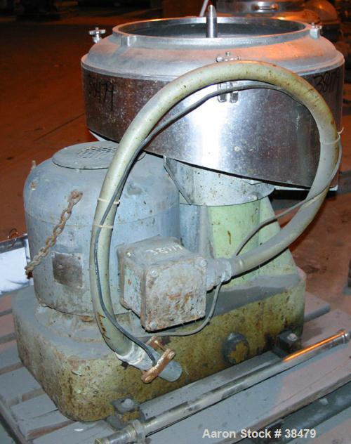 Used Stainless Steel Sharples Nozzlejector Centrifuge