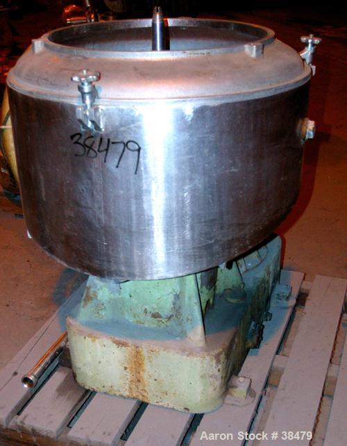 Used Stainless Steel Sharples Nozzlejector Centrifuge