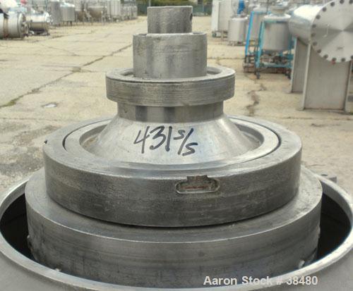 Used Stainless Steel Sharples Nozzlejector Centrifuge, Type DM-E-1624-19-E-2633