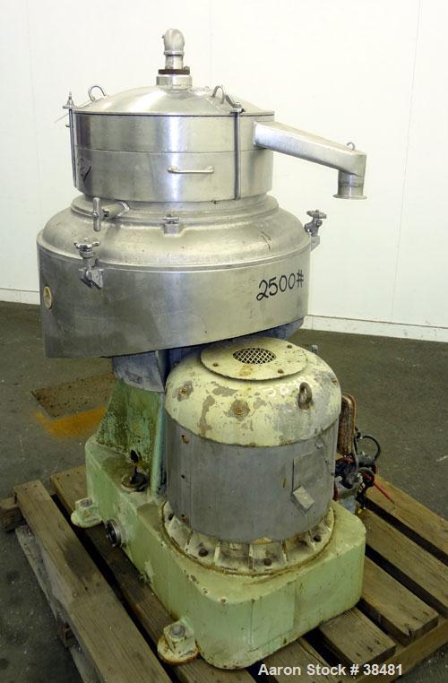 Used Stainless Steel Sharples Nozzle-Jector Centrifuge