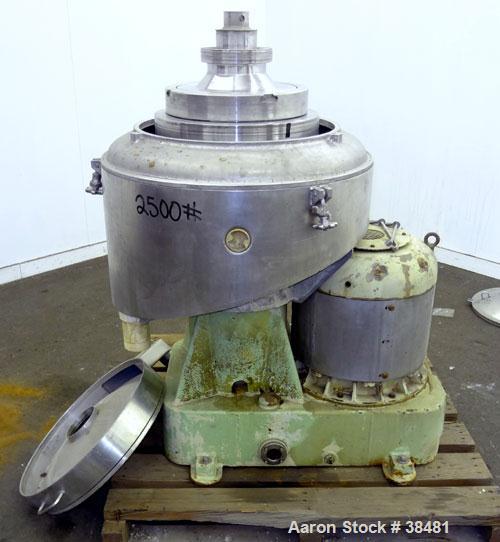 Used Stainless Steel Sharples Nozzle-Jector Centrifuge