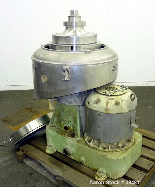 Used- Stainless Steel Sharples Nozzle-Jector Centrifuge