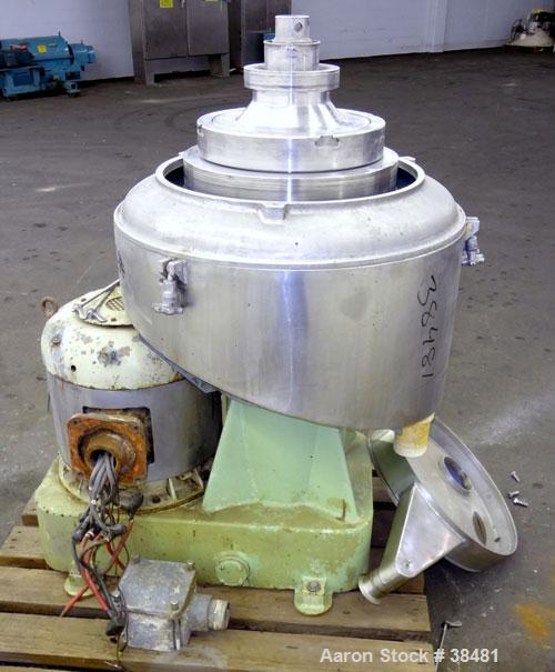 Used Stainless Steel Sharples Nozzle-Jector Centrifuge