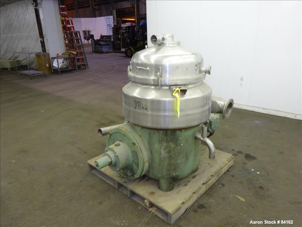 Used Stainless Steel Westfalia Nozzle Disc Centrifuge, HDA-75-06-016 