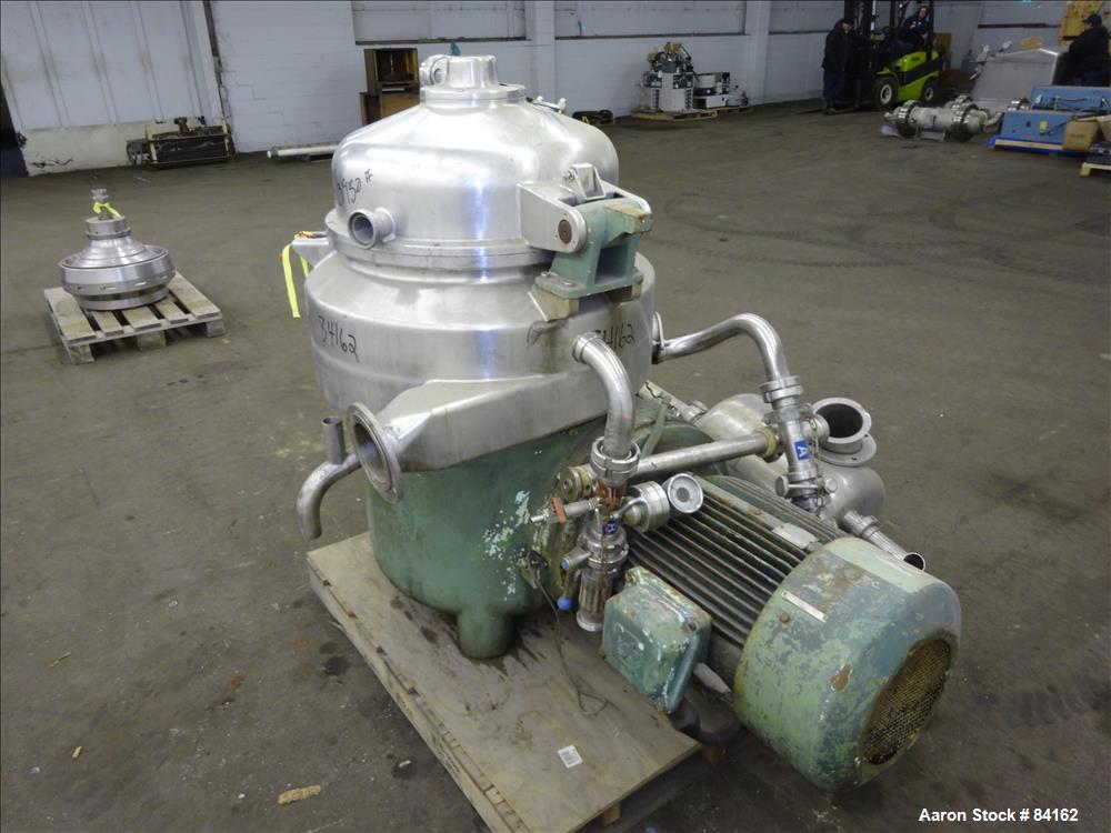 Used Stainless Steel Westfalia Nozzle Disc Centrifuge, HDA-75-06-016 