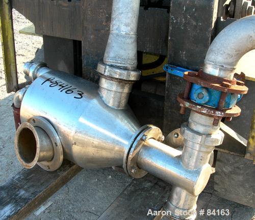 Used Westfalia HDA75-06-016 Nozzle Disc Parts Machine Centrifuge. 316 stainless steel construction on product contact areas, maximum bowl speed 5600 rpm. Clarifier design, centripetal pump liquid dis...