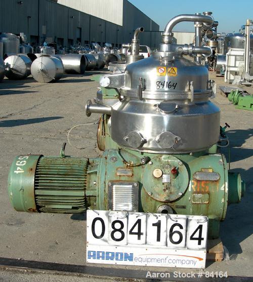 Used Stainless Steel Westfalia Nozzle Disc Centrifuge, HDB-75-06-016