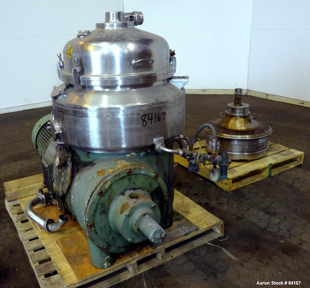 Used Stainless Steel Westfalia Nozzle Disc Centrifuge, HDB-75-06-016