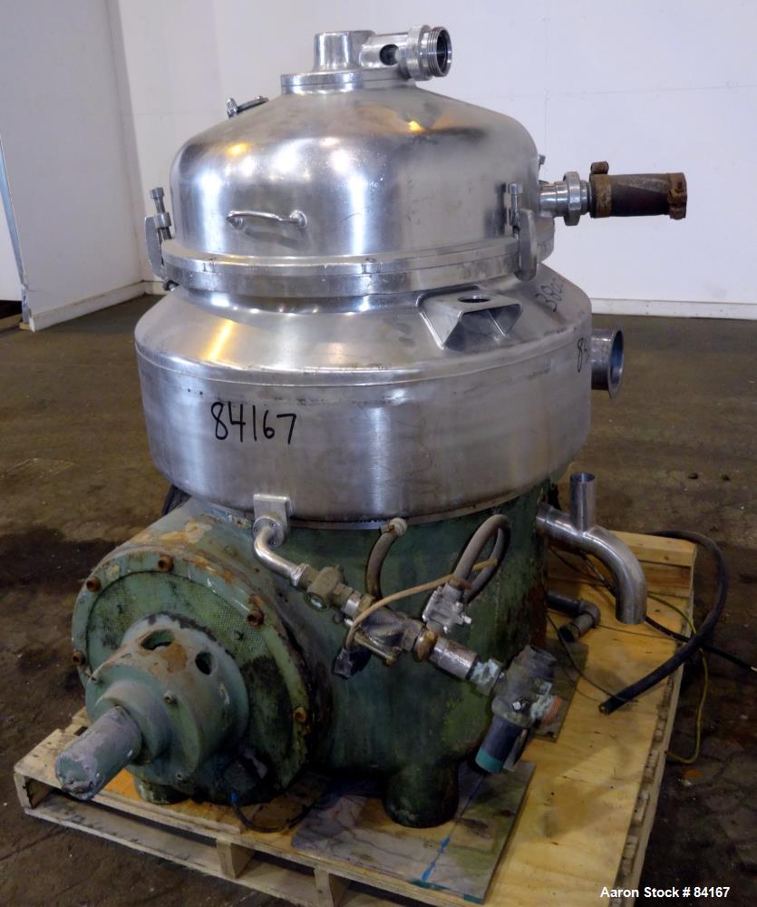Used Stainless Steel Westfalia Nozzle Disc Centrifuge, HDB-75-06-016