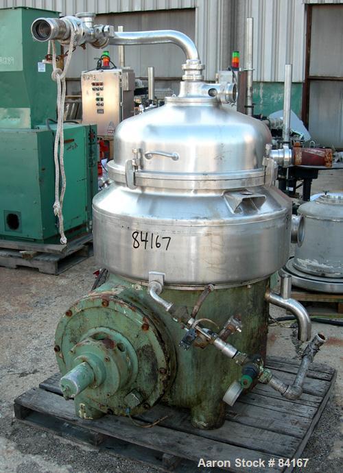 Used Stainless Steel Westfalia Nozzle Disc Centrifuge, HDB-75-06-016