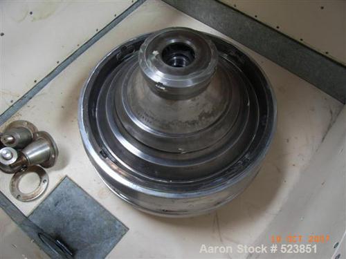 USED: Westfalia KDB-30-02-076 nozzle "Quark" centrifuge, 316 stainlesssteel construction on product contact areas. Light pha...