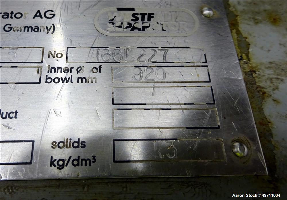 Used- Westfalia Lab Nozzle Disc Centrifuge