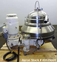 sed- Westfalia SIH-10007 Nozzle  Disc Centrifuge, 431/316 Stainless Steel