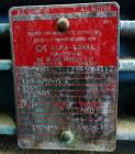 Used Alfa-Laval BTUX-51OT-34CEP-60 Nozzle Disc Centrifuge, 316 stainless Steel (product contact areas), clarifier design (Liquid/solids separation), centripetal pump liquid discharge, driven by a 45 ...