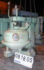 USED: Dorr Oliver Merco B-30 Nozzle Disc Centrifuge. 317 stainless steel rotor assembly, max bowl speed 2550 rpm, bronze housing, base with hoist, 125 hp, 460/3/60 drive motor, electric spindle oiler...