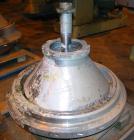 USED: Dorr Oliver Merco B-30 Nozzle Disc Centrifuge. 317 stainless steel rotor assembly, max bowl speed 2550 rpm, bronze housing, base with hoist, 125 hp, 460/3/60 drive motor, electric spindle oiler...