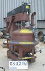 USED: Dorr Oliver Merco BH-36 nozzle disc centrifuge. Ferralium 225 rotor assembly, bronze housing. Driven by a 150 hp, 3/60/460 volt, 1760 rpm motor, 2600 rpm bowl speed. Includes control panel, bas...