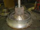 USED: Dorr Oliver Merco BH-36 nozzle disc centrifuge. Ferralium 225 rotor assembly, bronze housing. Driven by a 150 hp, 3/60/460 volt, 1760 rpm motor, 2600 rpm bowl speed. Includes control panel, bas...