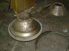 USED: Dorr Oliver Merco BH-36 nozzle disc centrifuge. Ferralium 225 rotor assembly, bronze housing. Driven by a 150 hp, 3/60/460 volt, 1760 rpm motor, 2600 rpm bowl speed. Includes control panel, bas...