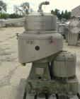 Used Stainless Steel Sharples Nozzlejector Centrifuge, Type DM-E-1624-19-E-2633