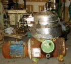 USED: Westfalia HDA-75-06-016 nozzle centrifuge. Stainless steel contacts. 60 hp motor, 3/60/203-460. 5500 rpm, solids 1.03 kg/dm3. Frame serial #1649842.