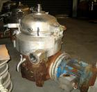 USED: Westfalia HDA-75-06-016 nozzle centrifuge. Stainless steel contacts. 60 hp motor, 3/60/203-460. 5500 rpm, solids 1.03 kg/dm3. Frame serial #1649842.