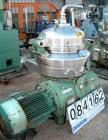 Used Stainless Steel Westfalia Nozzle Disc Centrifuge, HDA-75-06-016 