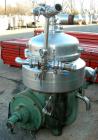 Used Stainless Steel Westfalia Nozzle Disc Centrifuge, HDA-75-06-016 
