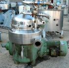 Used Westfalia HDA75-06-016 Nozzle Disc Parts Machine Centrifuge. 316 stainless steel construction on product contact areas, maximum bowl speed 5600 rpm. Clarifier design, centripetal pump liquid dis...