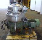 Used Stainless Steel Westfalia Nozzle Disc Centrifuge, HDB-75-06-016