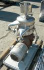 USED: Westfalia model SKOG-205 lab nozzle disc centrifuge, 316 stainless steel on product contact areas. Max bowl speed 7600 rpm, separator design. Driven by a 2 hp, 3/60/480 volt, 1750 rpm motor. Ba...