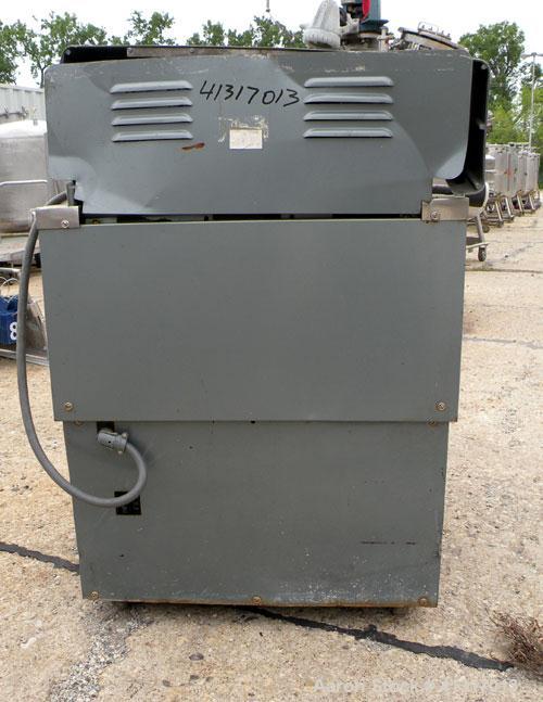 Used Sorvall RC-3 Refrigerated Floor Centrifuge. Approximate speeds to 5250 rpm, forces to 7,120 g. Model HG-4L swinging bucket rotor with (4) 4" diameter x 5 1/2" deep buckets. Top door.