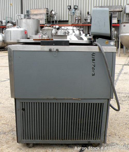 Used Sorvall RC-3 Refrigerated Floor Centrifuge. Approximate speeds to 5250 rpm, forces to 7,120 g. Model HG-4L swinging bucket rotor with (4) 4" diameter x 5 1/2" deep buckets. Top door.