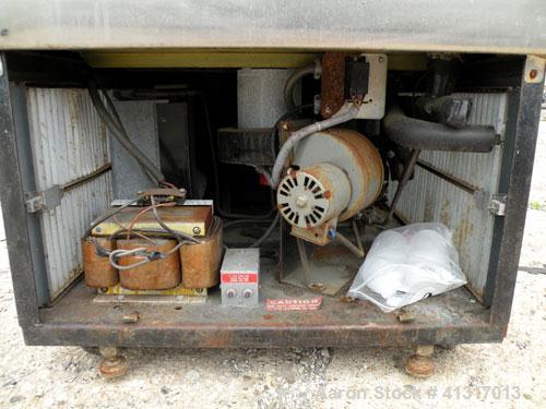 Used Sorvall RC-3 Refrigerated Floor Centrifuge. Approximate speeds to 5250 rpm, forces to 7,120 g. Model HG-4L swinging bucket rotor with (4) 4" diameter x 5 1/2" deep buckets. Top door.