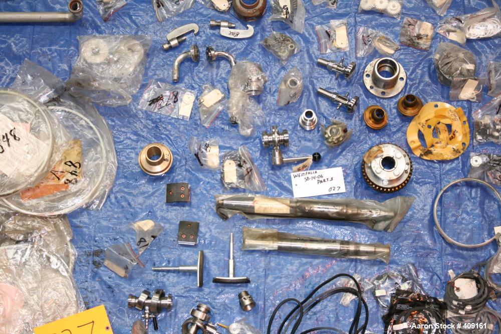 Used Westfalia Centrifuge Parts consisting of (Skids 001,005,010,014,022,023,027)