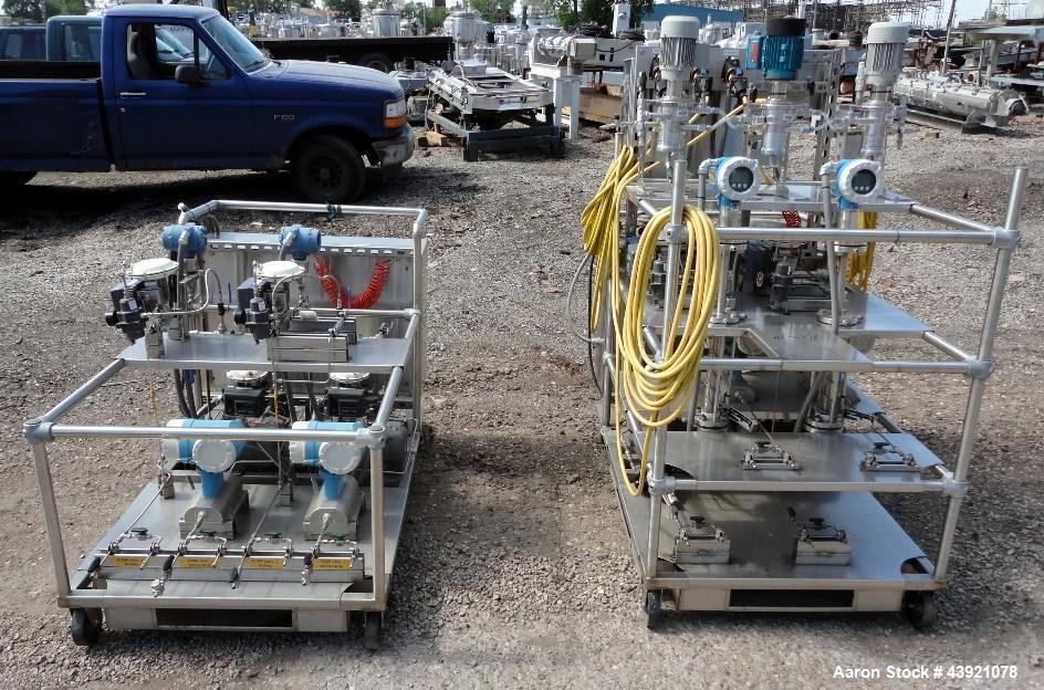 Used Cinc Industries Three Stage Counter Current Extraction Unit Consisting Of: (1) Cinc vertical centrifuge, model V-02, hastelloy C construction, 5 cm rotor diameter, rated up to 0.53 gallon per mi...