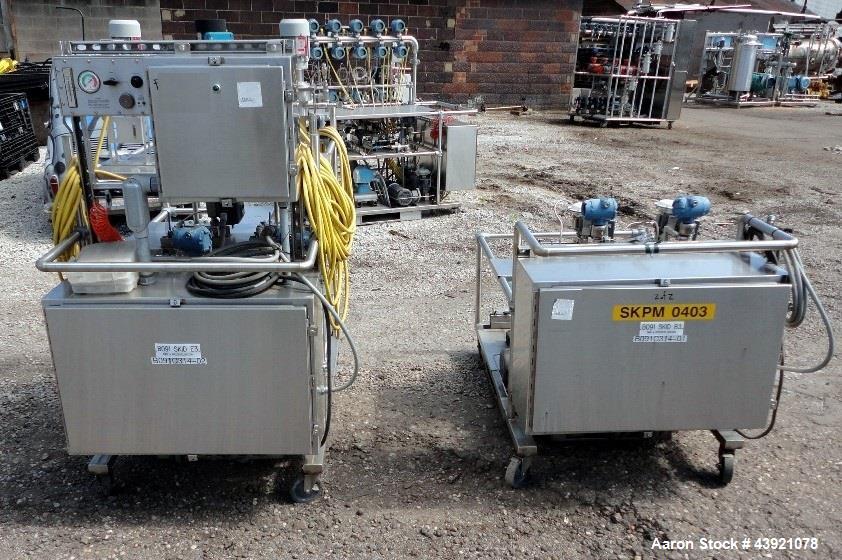 Used Cinc Industries Three Stage Counter Current Extraction Unit Consisting Of: (1) Cinc vertical centrifuge, model V-02, hastelloy C construction, 5 cm rotor diameter, rated up to 0.53 gallon per mi...